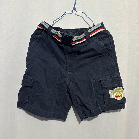 Disney navy blue Winnie the Pooh cargo shorts 4T - Picture 1 of 3